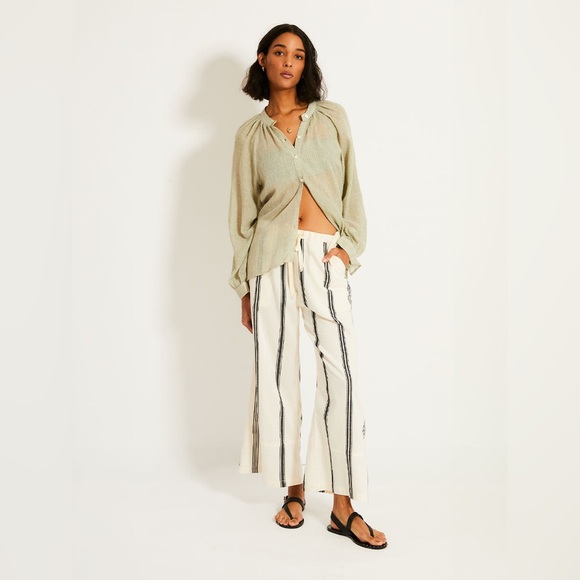 New lemlem DESTA Pants in BESELA VANILLA Size Medium - Picture 1 of 12